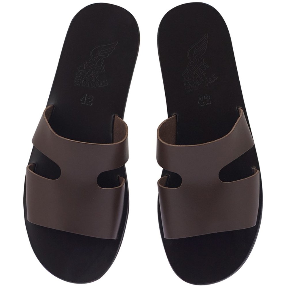 Ancient Greek Sandals Apteros Machetta All T-Moro Size 8 Mens Sandals Shoes